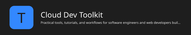 Cloud Dev Toolkit | Thecorporate.Cloud